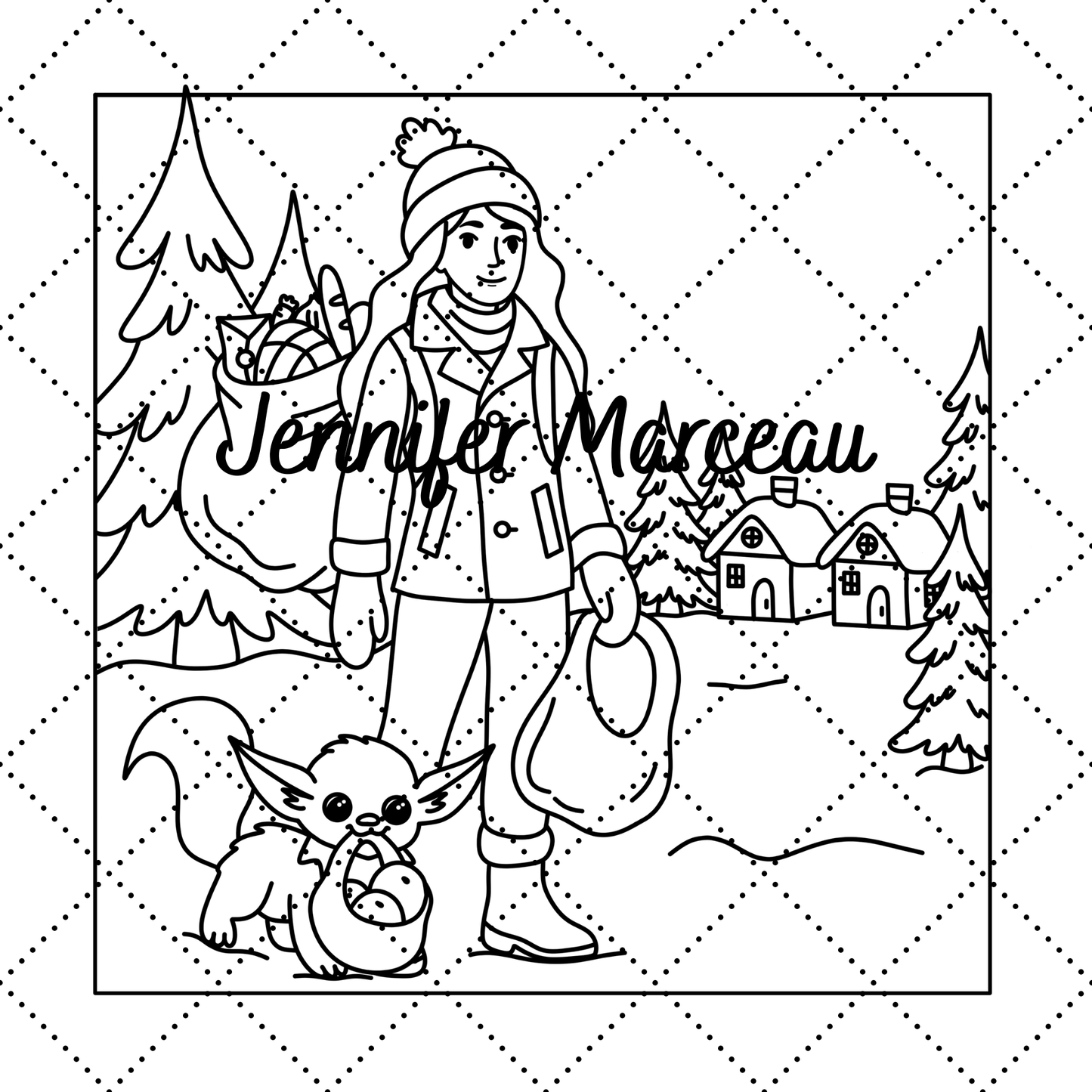 Dans la neige avec Picasaoule - Version numérique