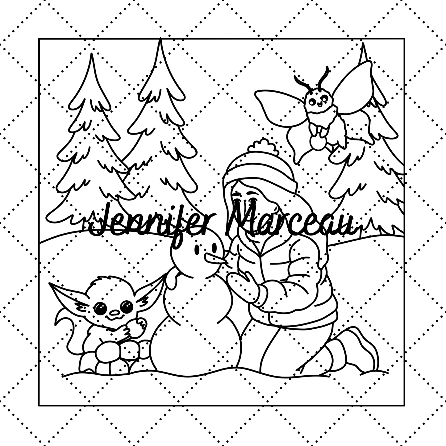 Dans la neige avec Picasaoule - Version numérique