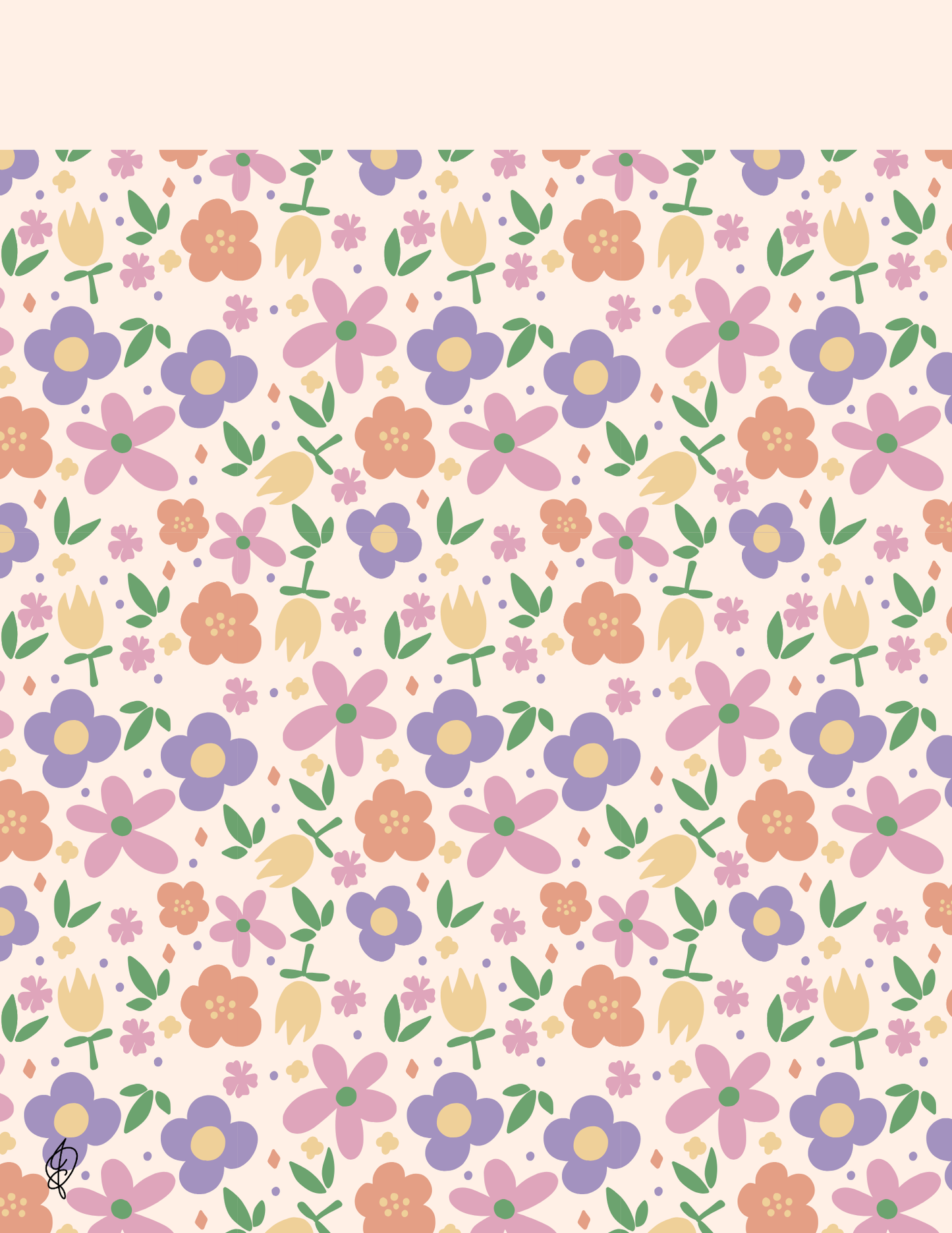 Jardin de fleurs - Fond d’écran téléphone et ordinateur