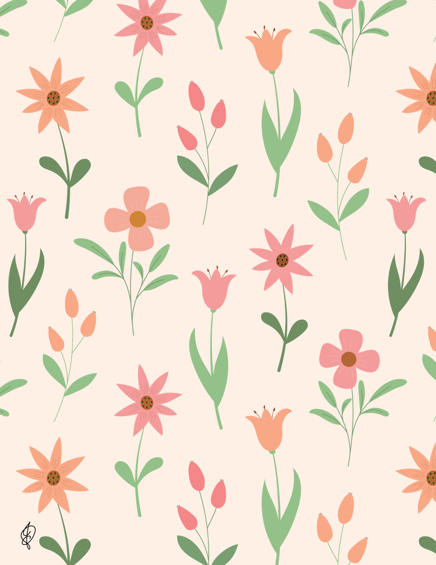 Fleurs pastels