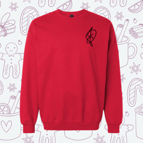Crewneck : Logo BRODERIE Noire